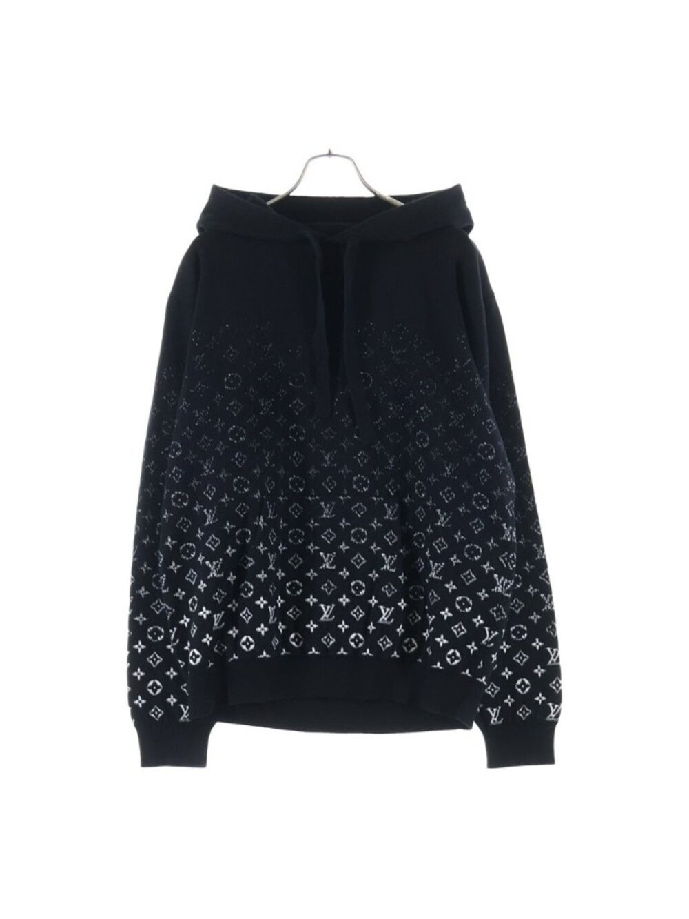 Louis Vuitton Monogram Gradient Pullover Hoodie Black Uso